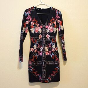BEBE Butterfly and floral  dress  XS